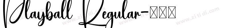 Playball Regular字体转换